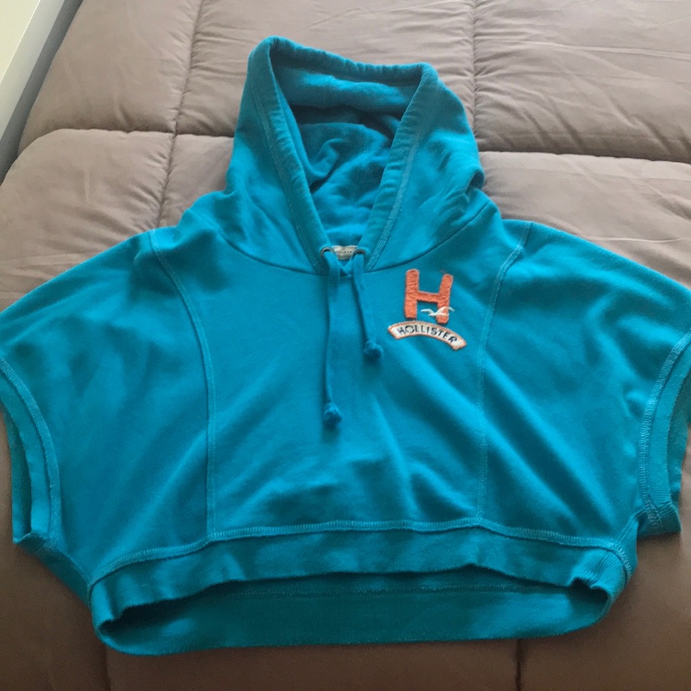 Hollister hooded crop top